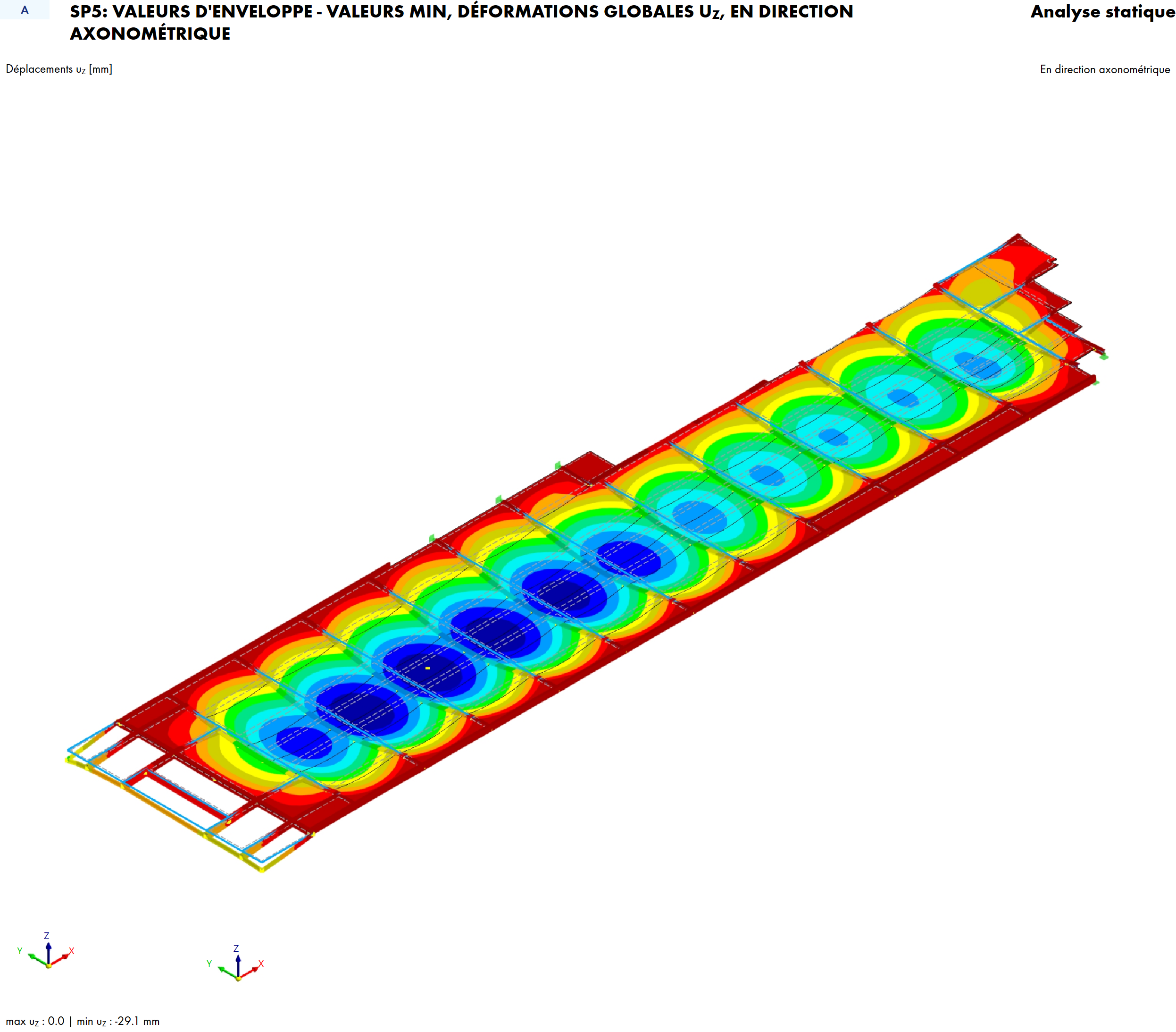 Vue modèle_RFEM6_déformations_plancher_aile sud_0
